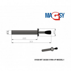 Magnetická testovacia tyč MT 30/205 VVM-4-P-MODEL1